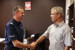 Komendant miejski Policji w Tarnobrzegu i S.Sączawa