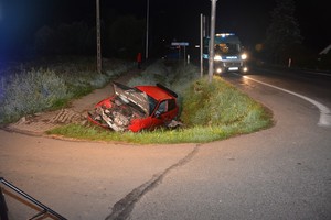 Skrzyżowanie ul. Floriańskiej i ul. Długiej w Iwoniczu, miejsce gdzie doszło do wypadku.