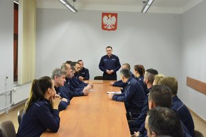 Powitanie Zastępcy Komendanta Powiatowego Policji w Przeworsku