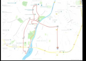 Plan trasy biegu 7. PKO Maraton Rzeszowski