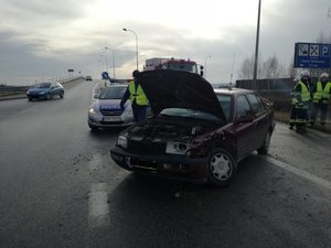Wypadek drogowy w Żyrakowie.