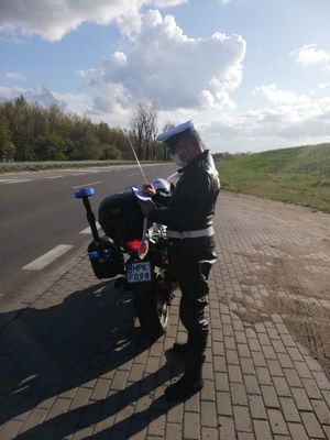 Motocyklowe patrole na drogach powiatu tarnobrzeskiego