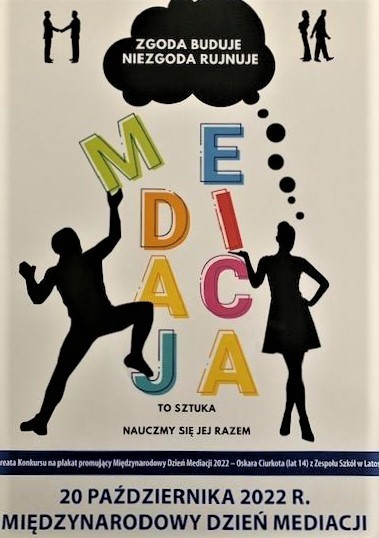 plakat kampanii z napisem mediacja