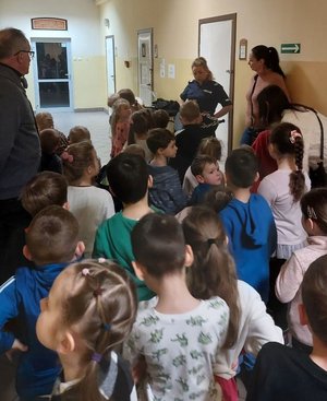 zdjęcia z wizyty przedszkolaków w KMP Przemyśl
