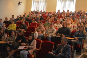 Na zdjęciu studenci psychologi i kierunku Bezpieczeństwo Wewnętrzne Państwowej Wyższej Szkoły Zawodowej w Tarnobrzegu
